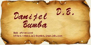 Danijel Bumba vizit kartica